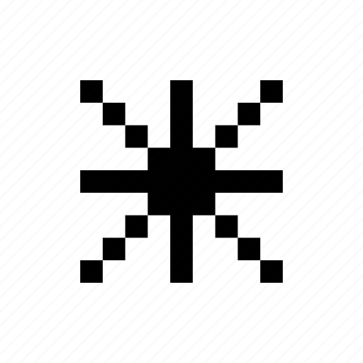 Pixels, snowflake, star icon - Download on Iconfinder