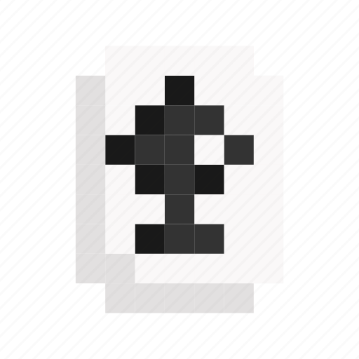 Ace, card, clover, game, luck, pixelart, play icon - Download on Iconfinder