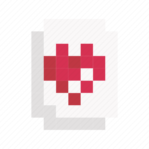 Card, game, heart, king, pixelart, play, queen icon - Download on Iconfinder