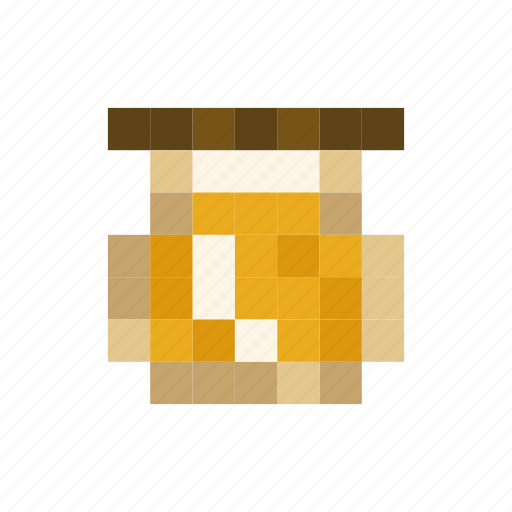 Apiary, apiculture, bee, honey, honeycomb, pixelart, sweet icon - Download on Iconfinder