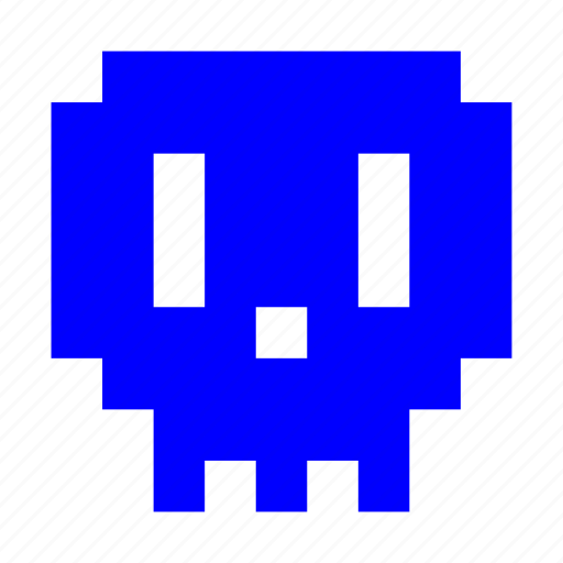 Pixel, death, skull, dead, danger, alert icon - Download on Iconfinder