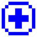 pixel, cross, medical, healthcare, medicine, health
