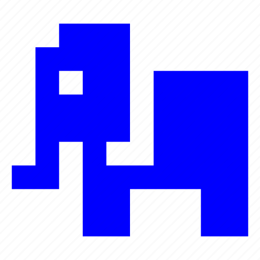 Pixel, animal, elephant, zoo icon - Download on Iconfinder