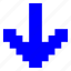 pixel, arrow, direction, down 
