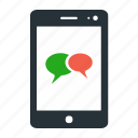 cellphone, chat, device, friend, friends, message, messenger, mobile, phone