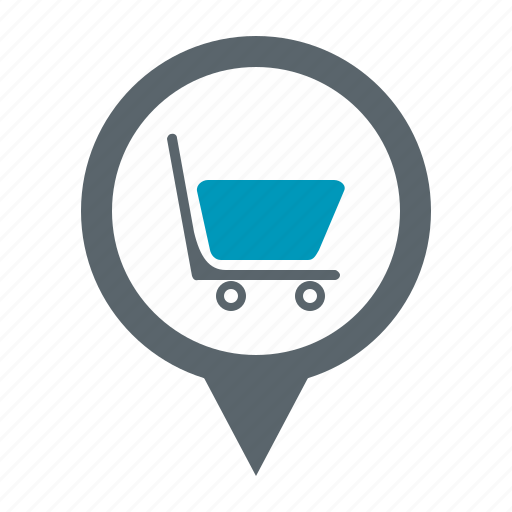 Map, pin, shopping icon - Download on Iconfinder