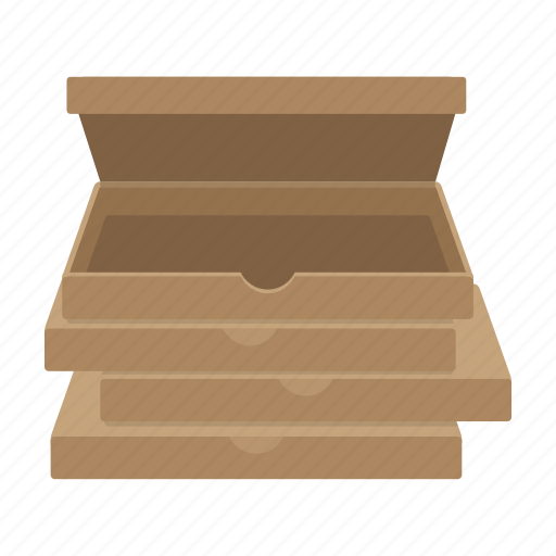 Box, cardboard, delivery, packaging, pizza, service icon - Download on Iconfinder