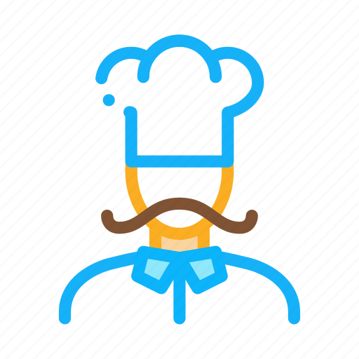 Cook, food, silhouette, white icon - Download on Iconfinder