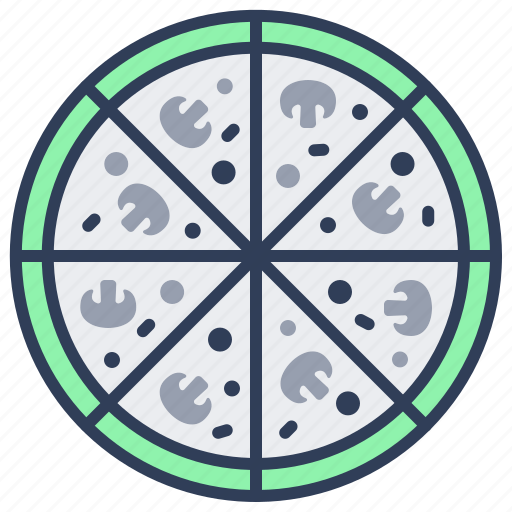 Pizza, sliced, italian, food, pepperoni, margarita icon - Download on Iconfinder