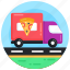 delivery truck, pizza delivery, delivery van, food truck, restaurant delivery truck 
