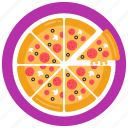 italian food, junk food, large pizza, restaurant pizza, food