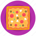 italian food, junk food, pizza, square pizza, food
