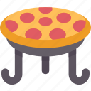pizza, stand, food, display, restaurant