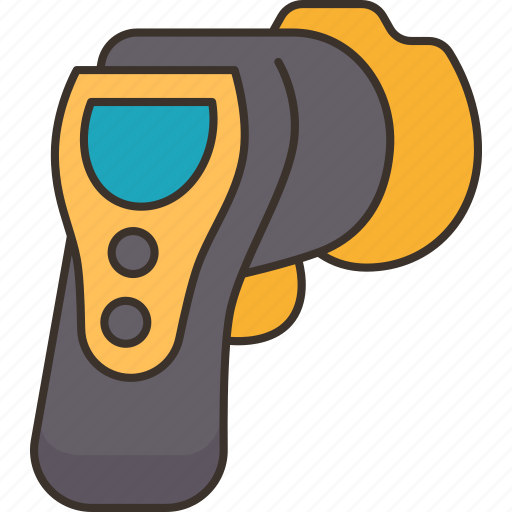 Thermometer, gun, measure, temperature, contactless icon - Download on Iconfinder