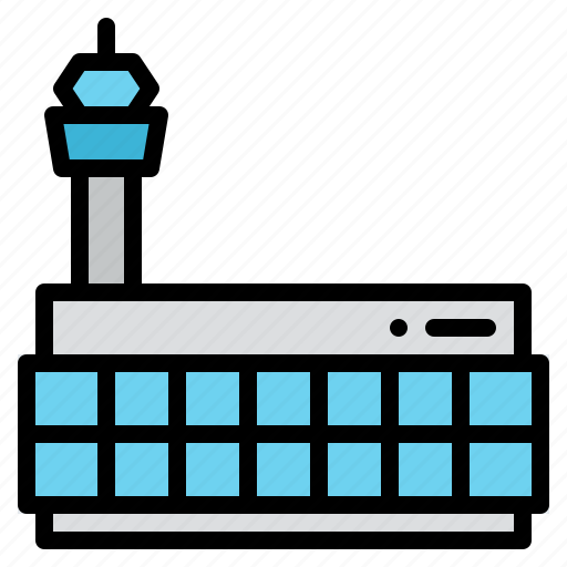 Airport, building, town, travel icon - Download on Iconfinder