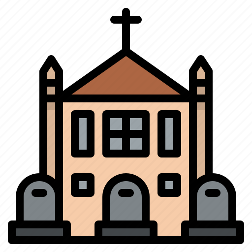Building, cemetery, church, town icon - Download on Iconfinder