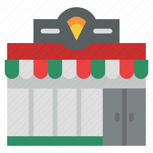 Building, pizza, shop, town icon - Download on Iconfinder