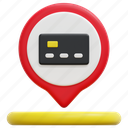credit, card, banking, maps, location, placeholder, pin, 3d 