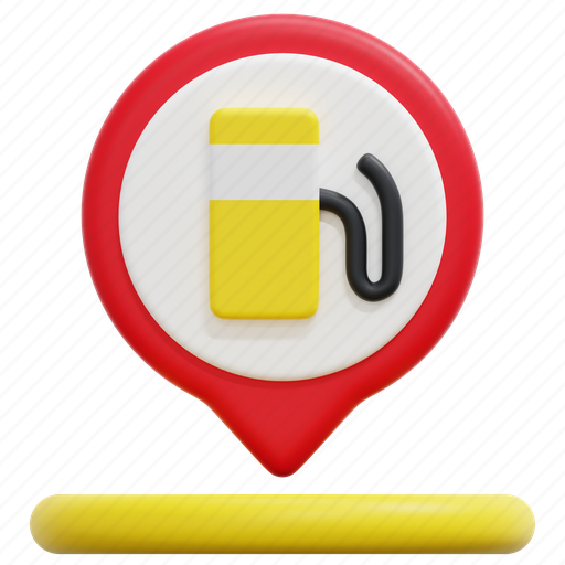 Petrol, station, fuel, maps, location, placeholder, pin 3D illustration - Download on Iconfinder