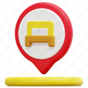 hotel, hostel, maps, location, pin, placeholder, 3d