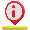 information, info, maps, location, pin, placeholder, 3d