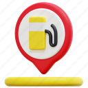 petrol, station, fuel, maps, location, pin, placeholder, 3d 