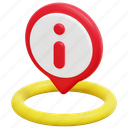 information, info, maps, placeholder, location, pin, 3d