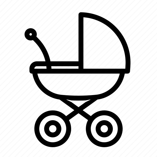 Cary, child, friendly, pram icon - Download on Iconfinder
