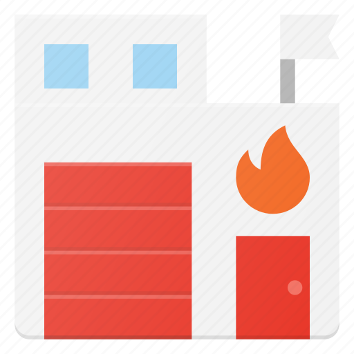 Architecture, building, fire, landmark, place, station icon - Download on Iconfinder