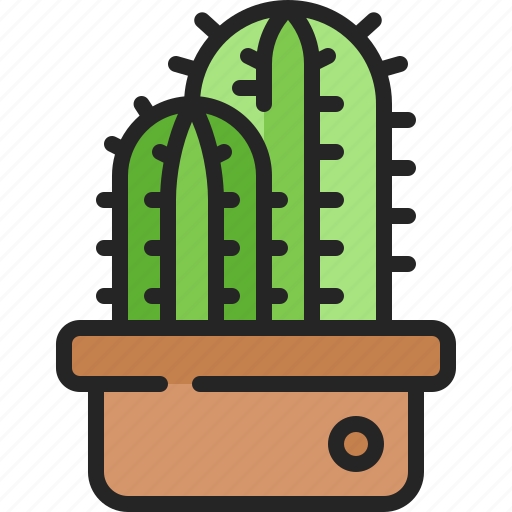 Cactus, plant, pot, garden, desert, botanical, dry icon - Download on Iconfinder
