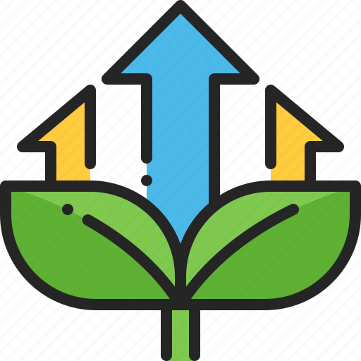 Growth, plant, growing, farming, sapling, nature, arrow icon - Download on Iconfinder