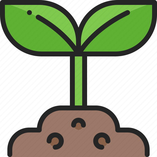 Sapling, seedling, soil, sprout, plant, gardening, nature icon - Download on Iconfinder
