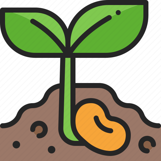 Seedling, sprout, seed, plant, sapling, gardening, soil icon - Download on Iconfinder