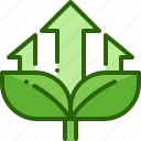 growth, plant, growing, farming, sapling, nature, arrow