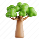 baobab, tree, plant, nature, leaves, trunk, plantation, exotic, tropical 
