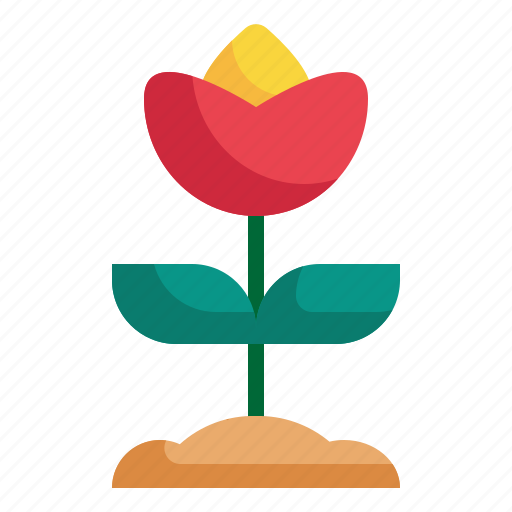 Flower, leaf, spring, growth, plant icon, floral icon - Download on Iconfinder