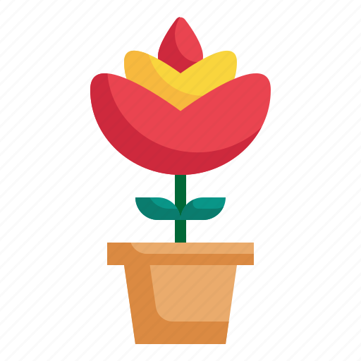 Pot, spring, flower, botanic, floral, plant icon icon - Download on Iconfinder
