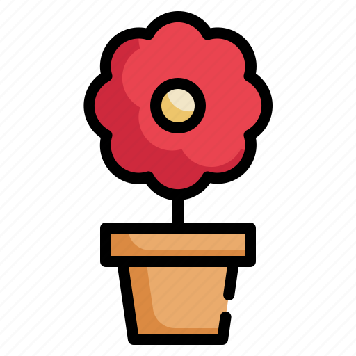 Flower, blossom, summer, pot, plant icon icon - Download on Iconfinder