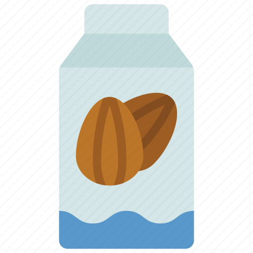 Almond, milk, organic, vegetarian, almonds icon - Download on Iconfinder