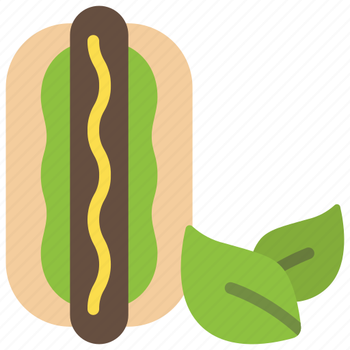 Vegan, hotdog, organic, vegetarian, meat, food icon - Download on Iconfinder