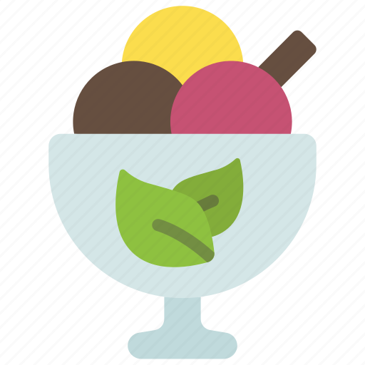Vegan, ice, cream, organic, vegetarian, leaves icon - Download on Iconfinder