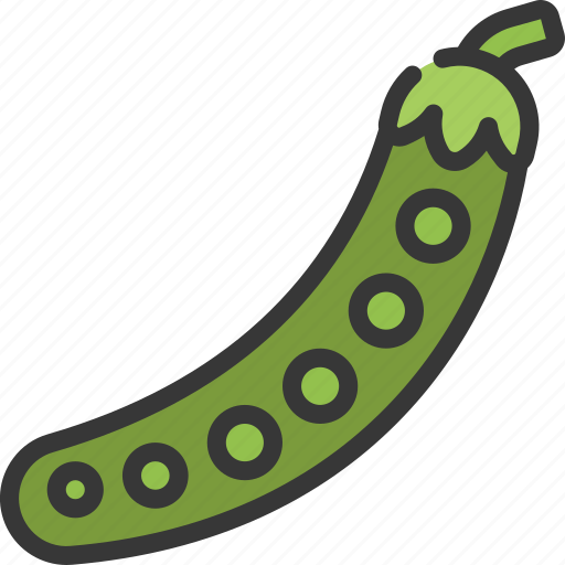 Pod, of, peas, organic, vegetarian, vegetable icon - Download on Iconfinder