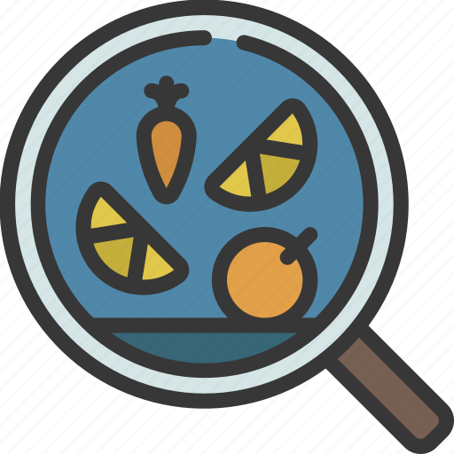 Search, ingredients, organic, vegetarian, research icon - Download on Iconfinder