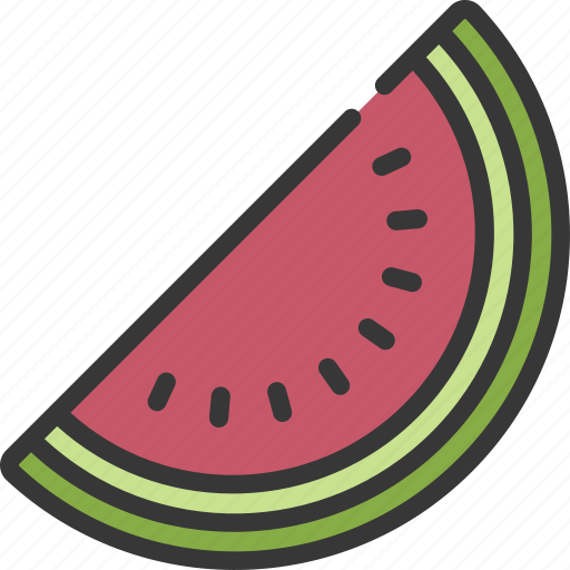 Watermelon, slice, organic, vegetarian, fruit icon - Download on Iconfinder