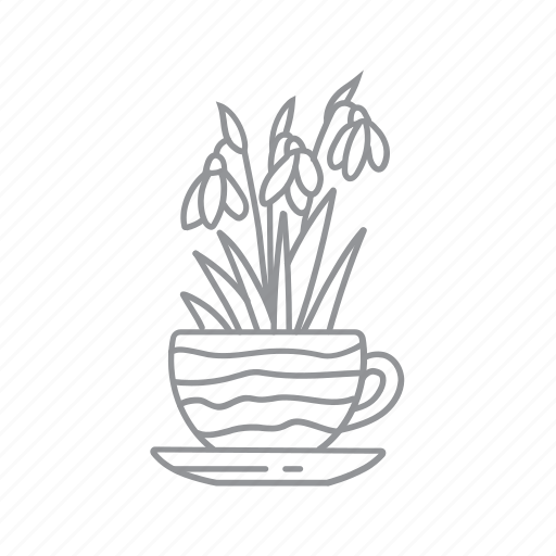 Flower, leaf, nature, plant, pot icon - Download on Iconfinder