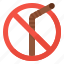ban, no, plastic, straw 