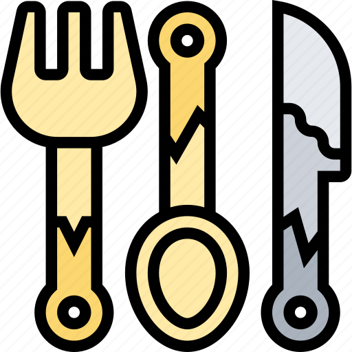 Cutlery, fork, spoon, dishware, eating icon - Download on Iconfinder