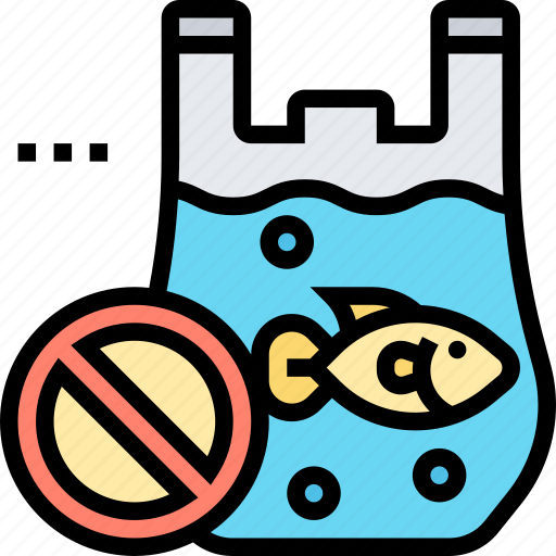 No, plastic, fish, marine, pollution icon - Download on Iconfinder