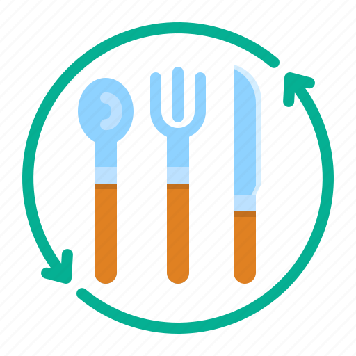 Cutlery, dinner, fork, reus, spoon icon - Download on Iconfinder
