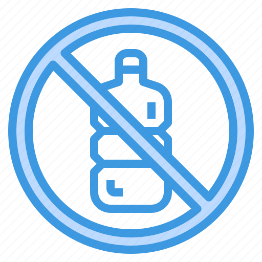 Bottle, bottles, no, plastic, plastics, pollution, waste icon - Download on Iconfinder
